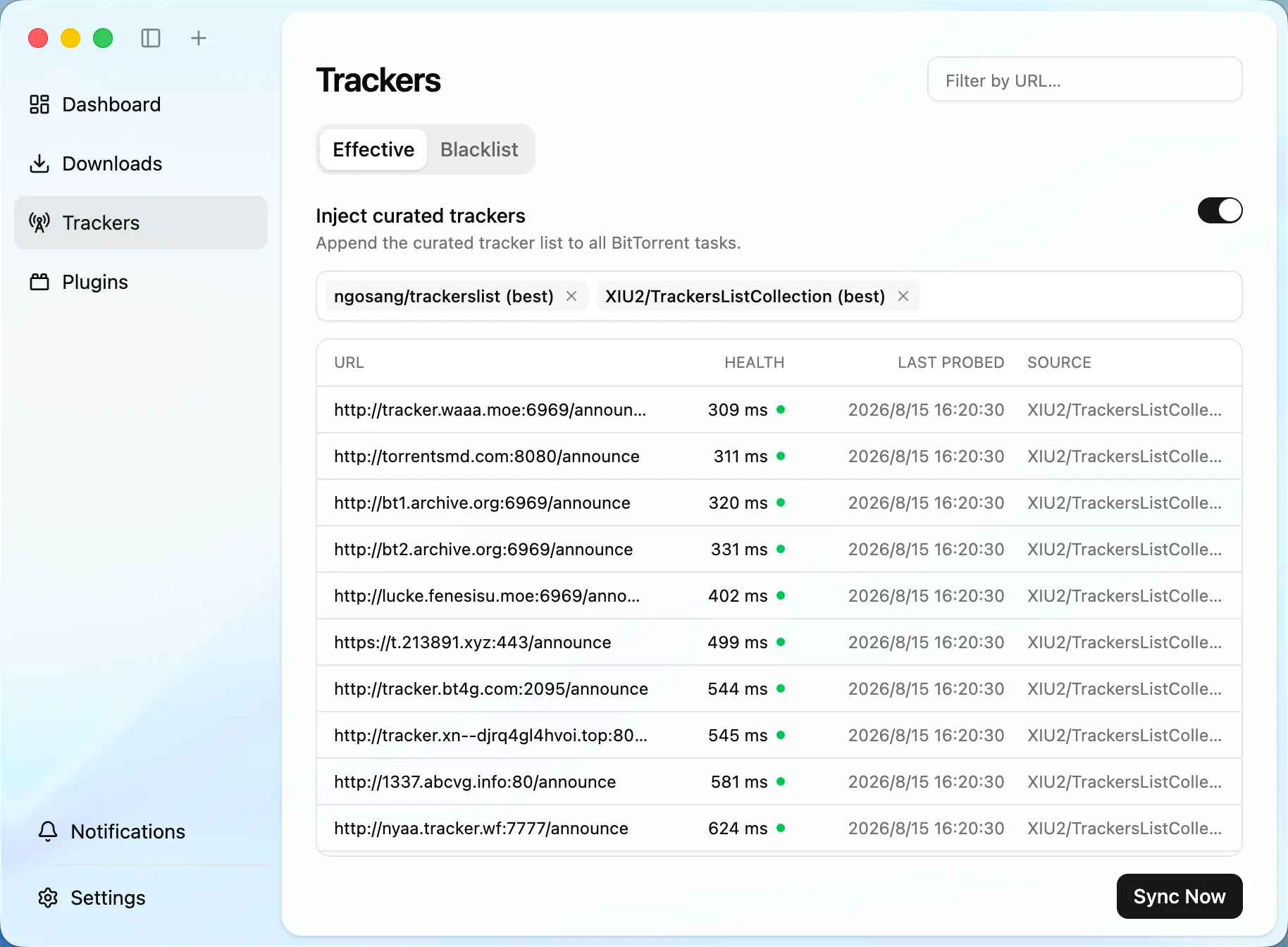 Help torrents connect reliably — Motrix app interface